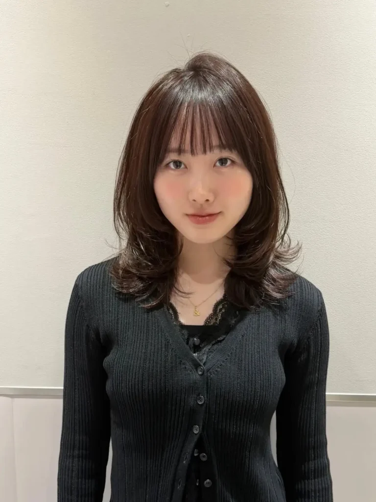 Soft straight micro bangs