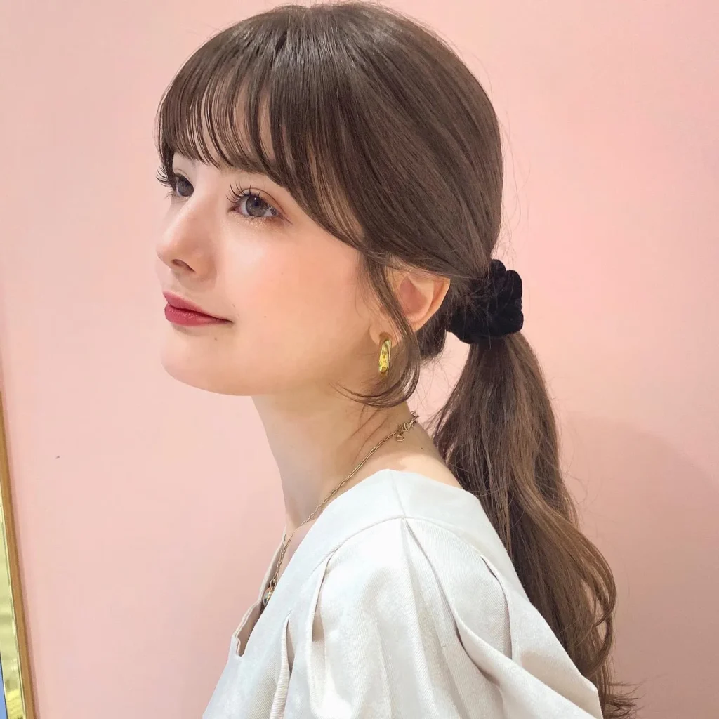 Soft wispy airy bangs