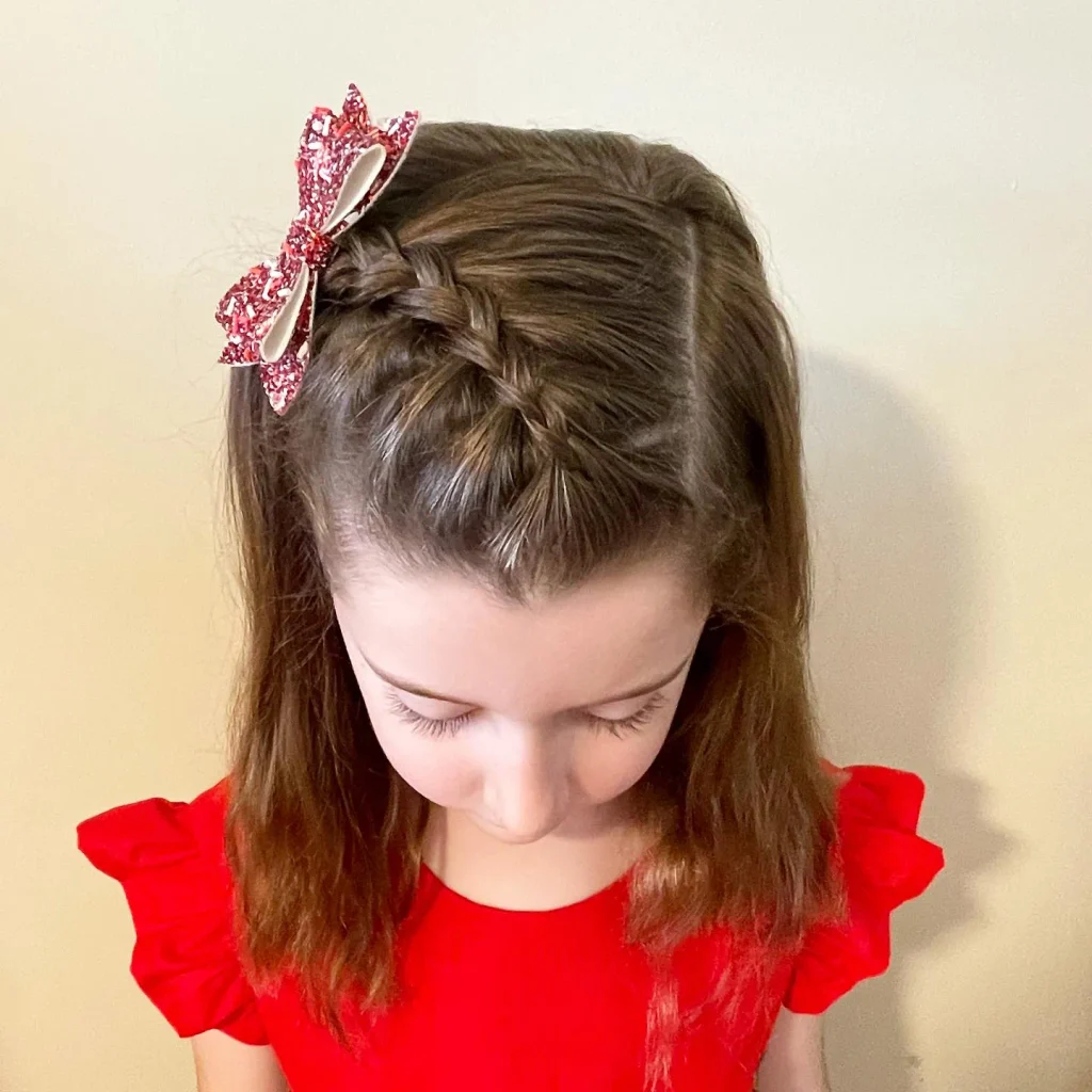 Sparkle Bow Side Braid
