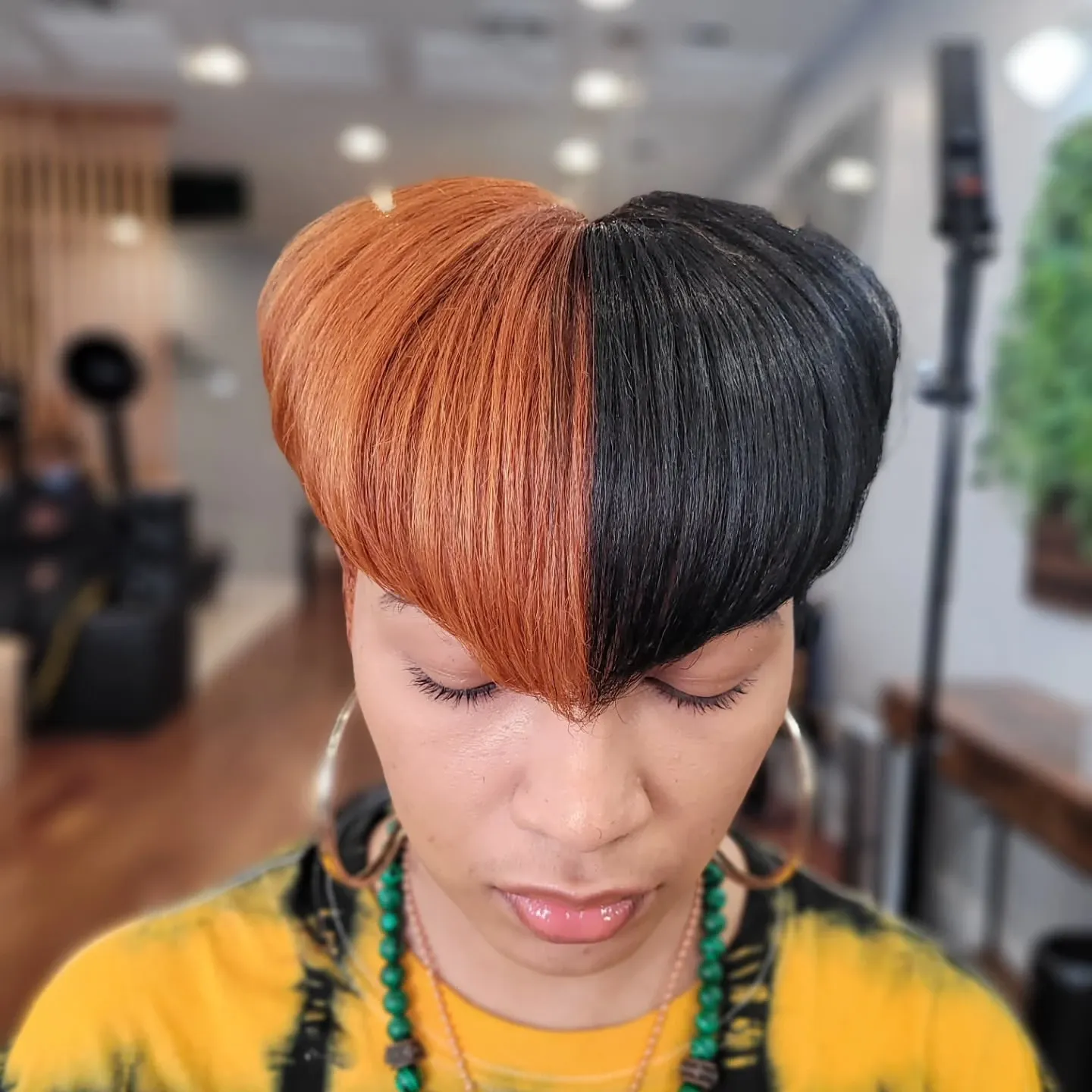 Split Copper Black Bob