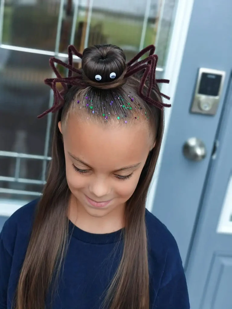 Spooky Spider Top Knot