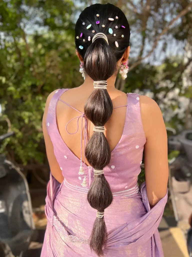 Statement Bubble Ponytail Glam