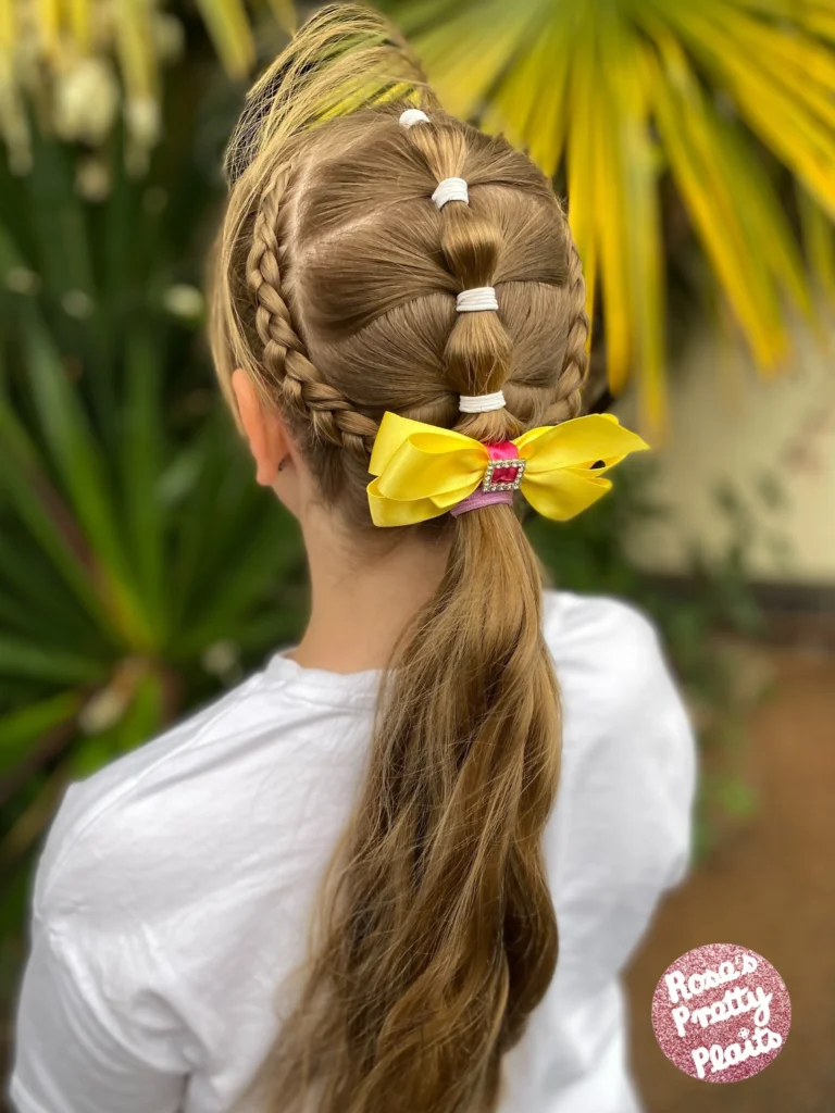 Sunshine Bow Braided Ponytail
