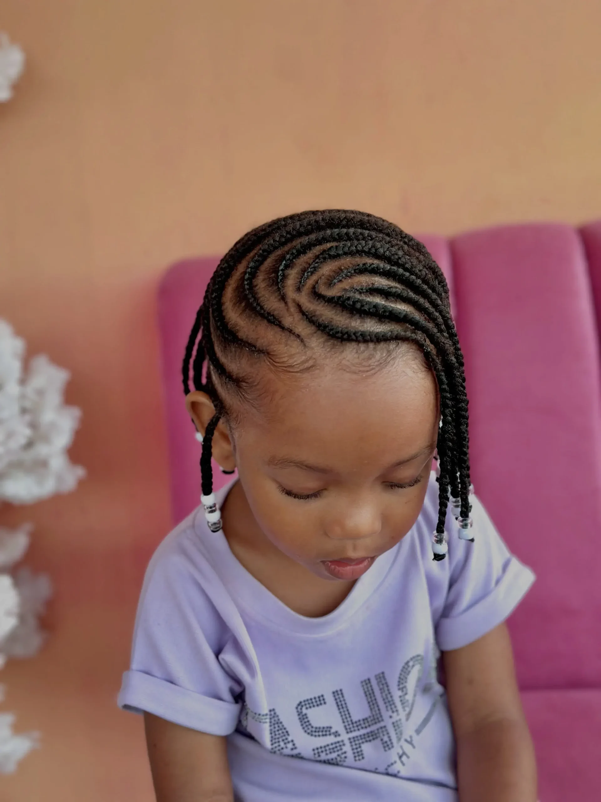 Swept Side Pattern Cornrows