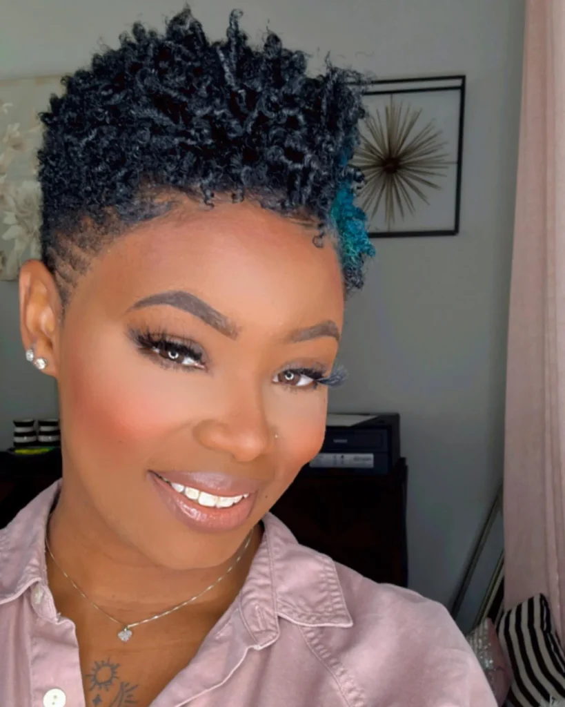 Textured Faux Hawk TWA