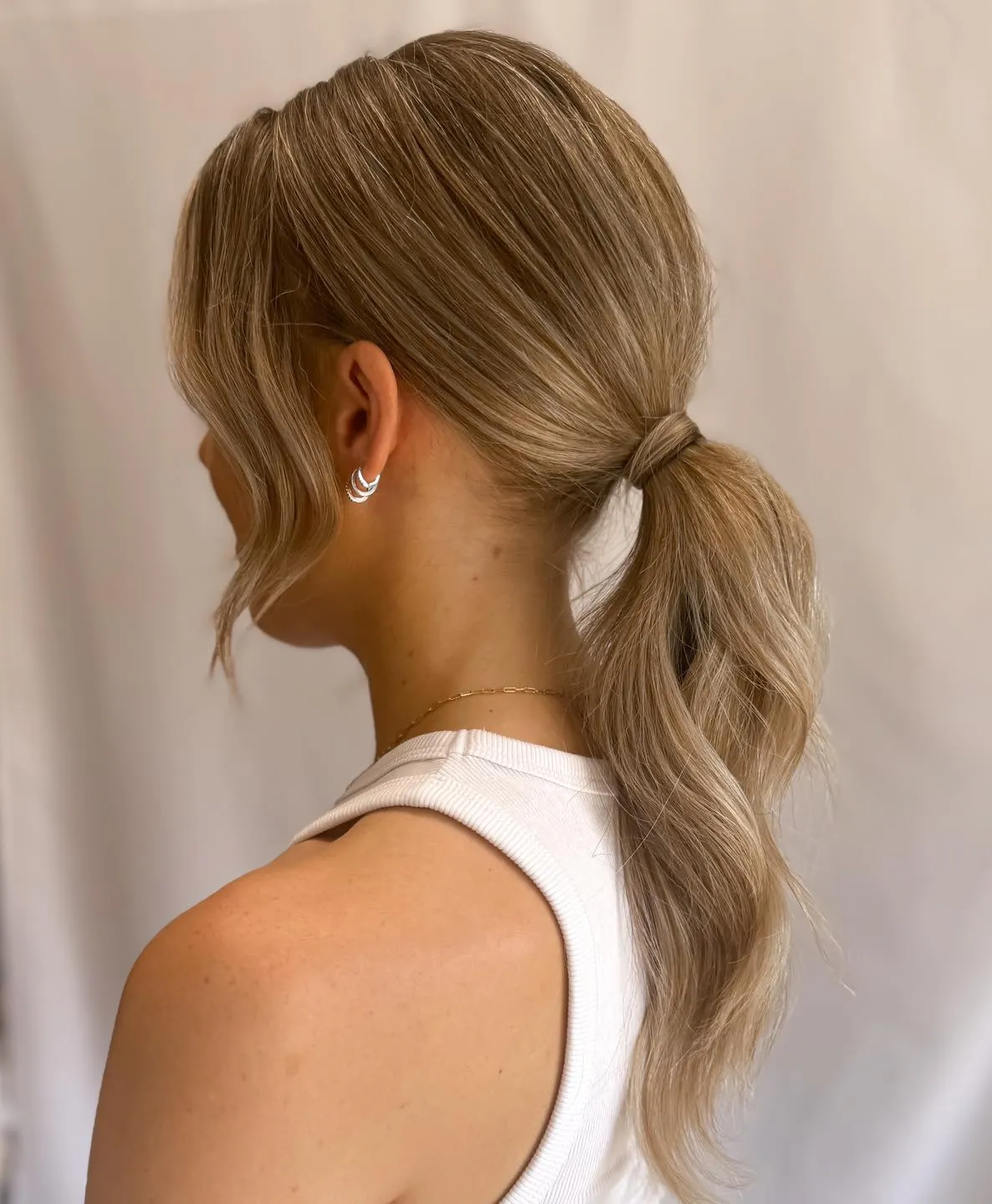 Textured Low Ponytail