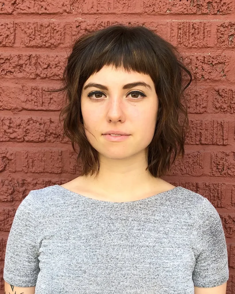 Textured Shag with Short Fringe