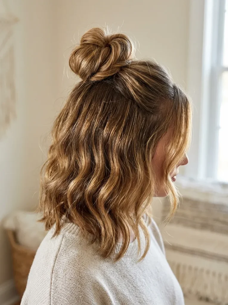Textured Top Knot