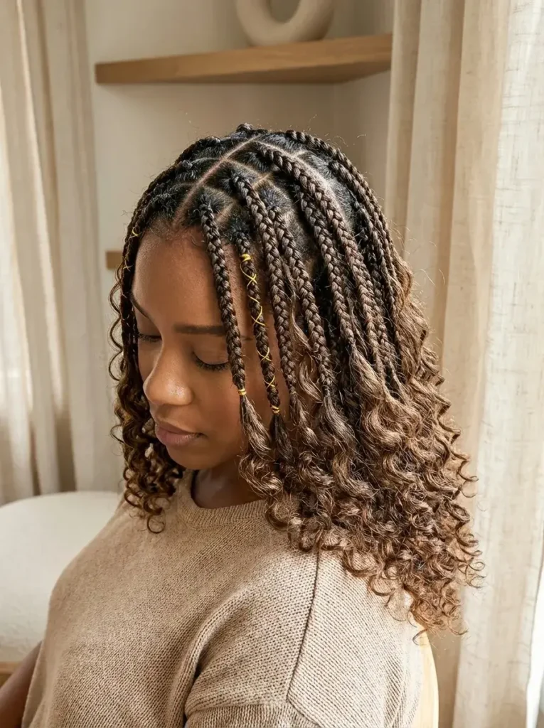 Thread Accent Curl Braids