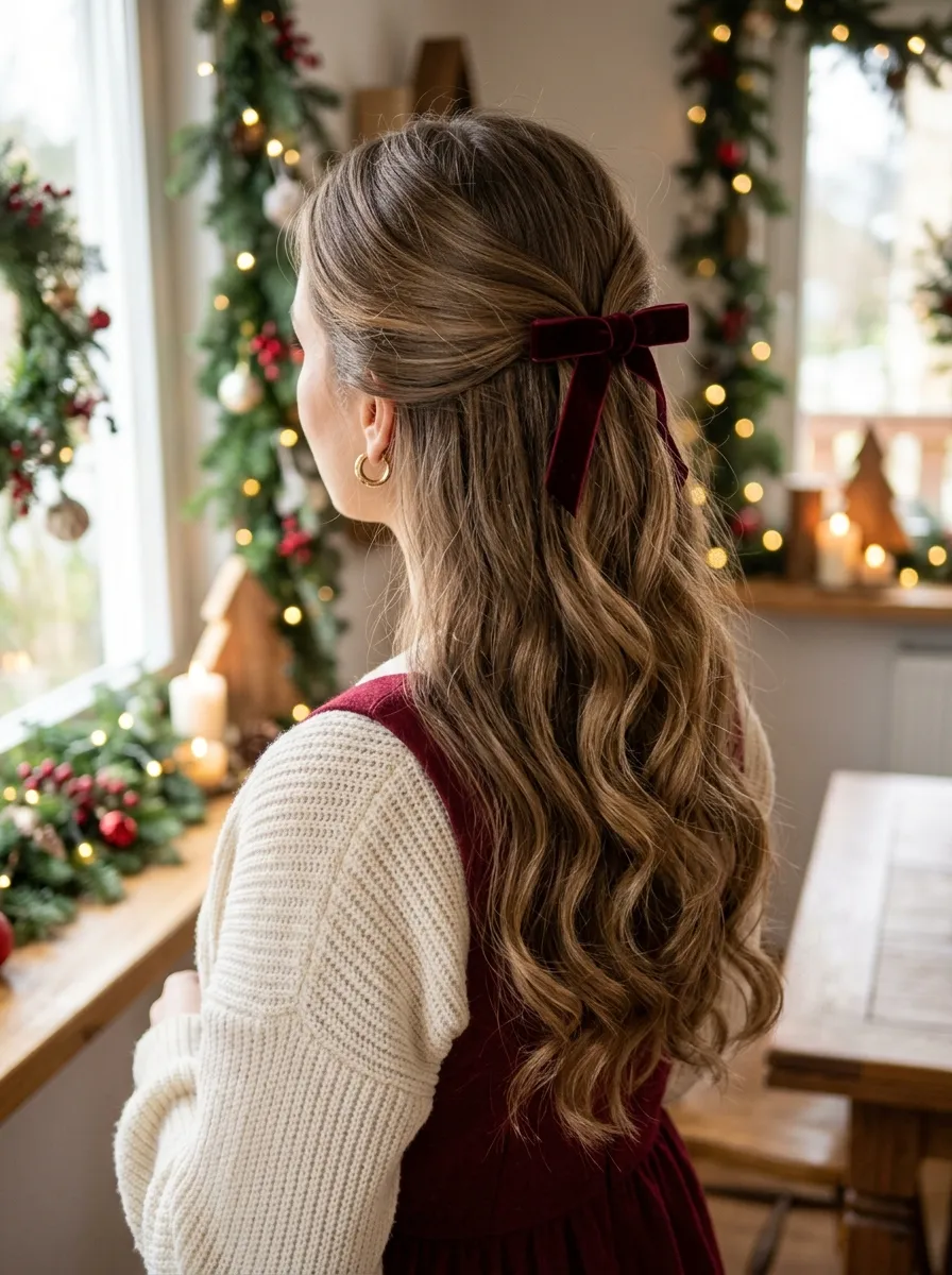 Tinsel Ribbon Half Up