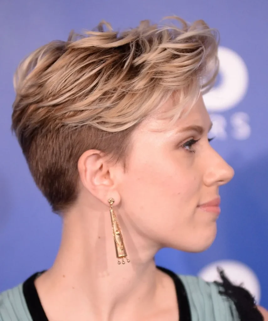 Tousled Blonde Sweep Undercut