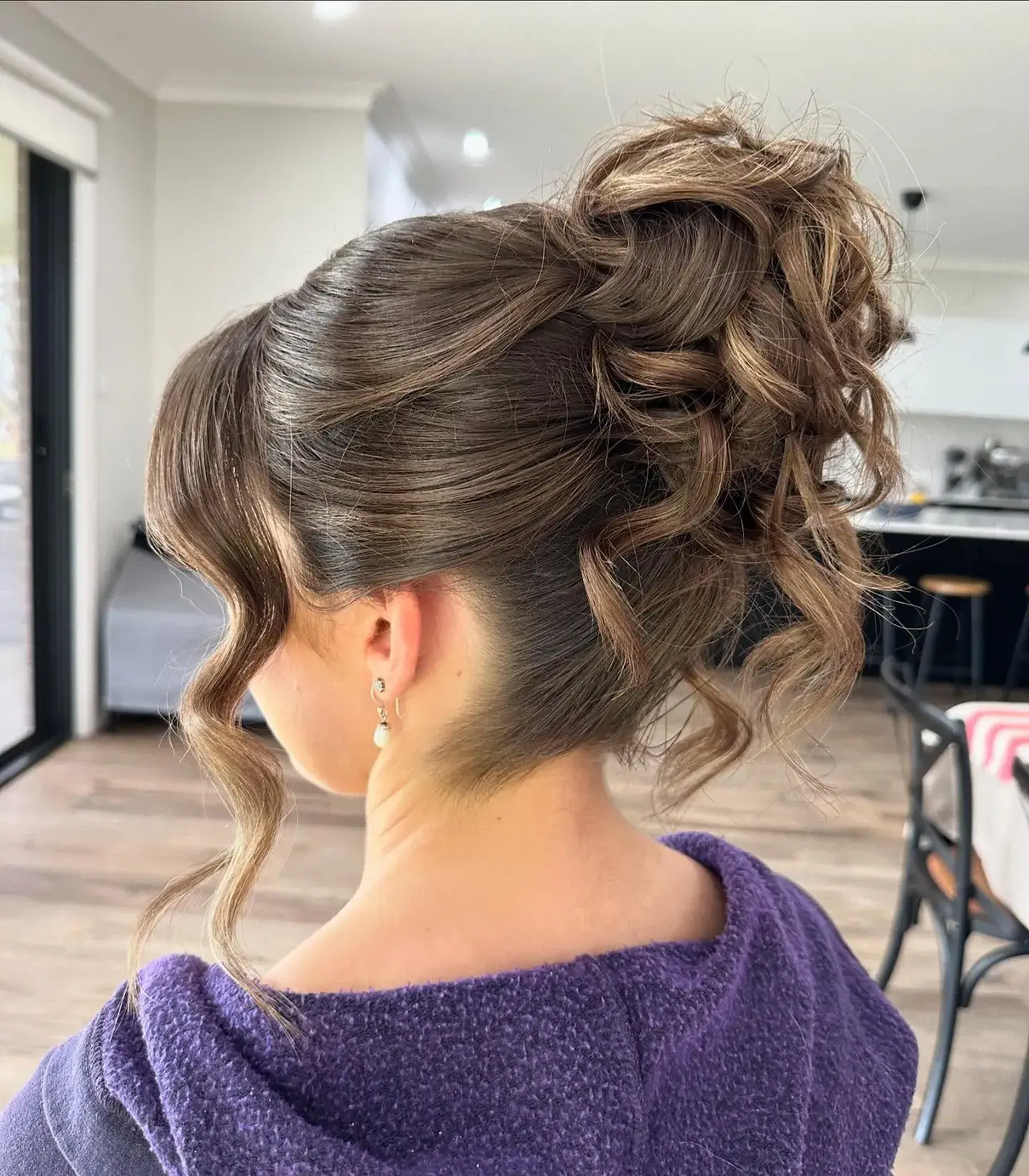 Tousled Cascade Updos