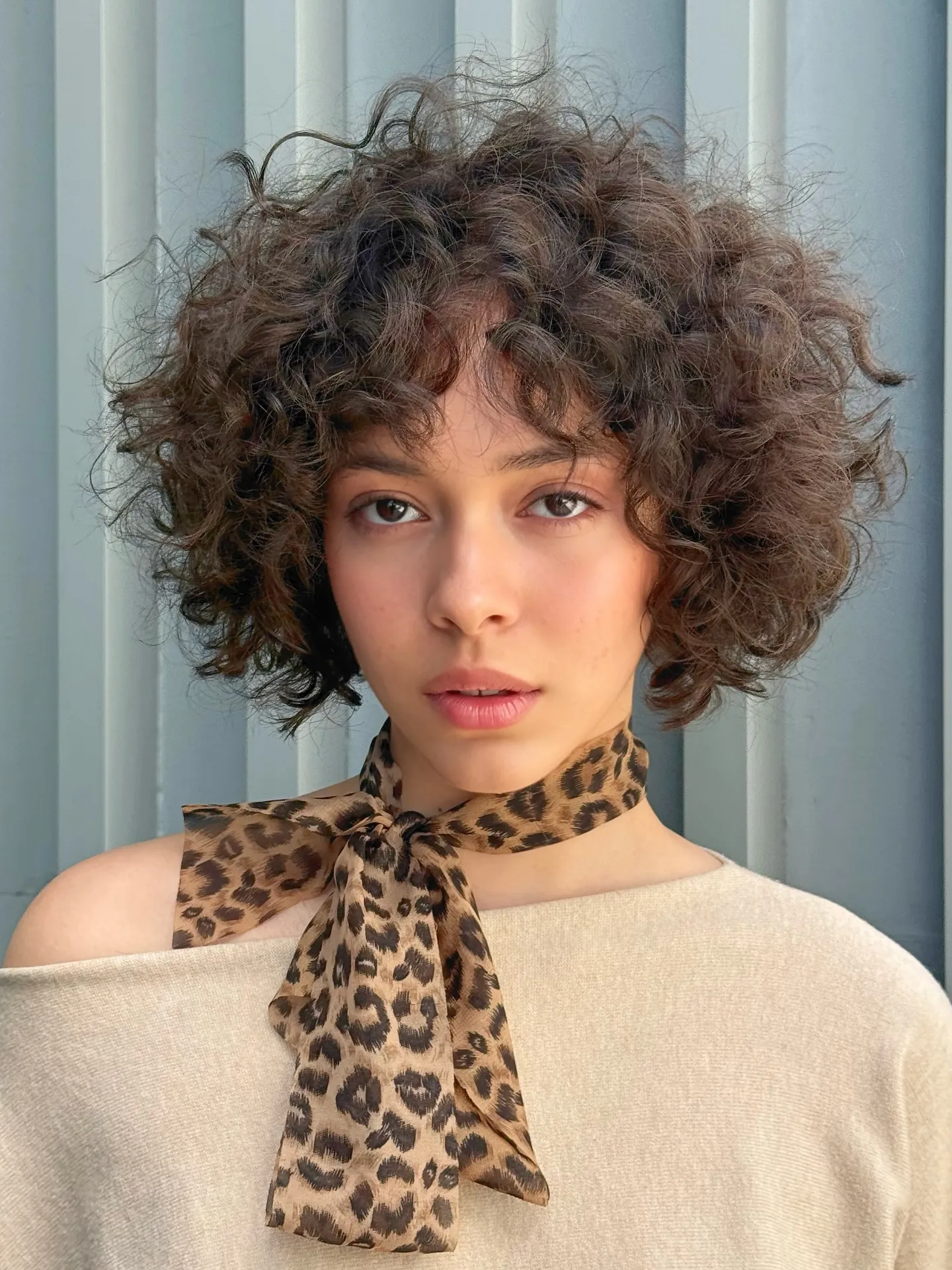 Tousled Curly Bob With Volume