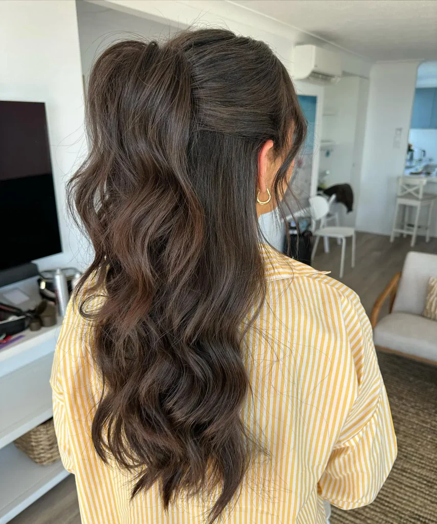 Tousled Half-Up Pony