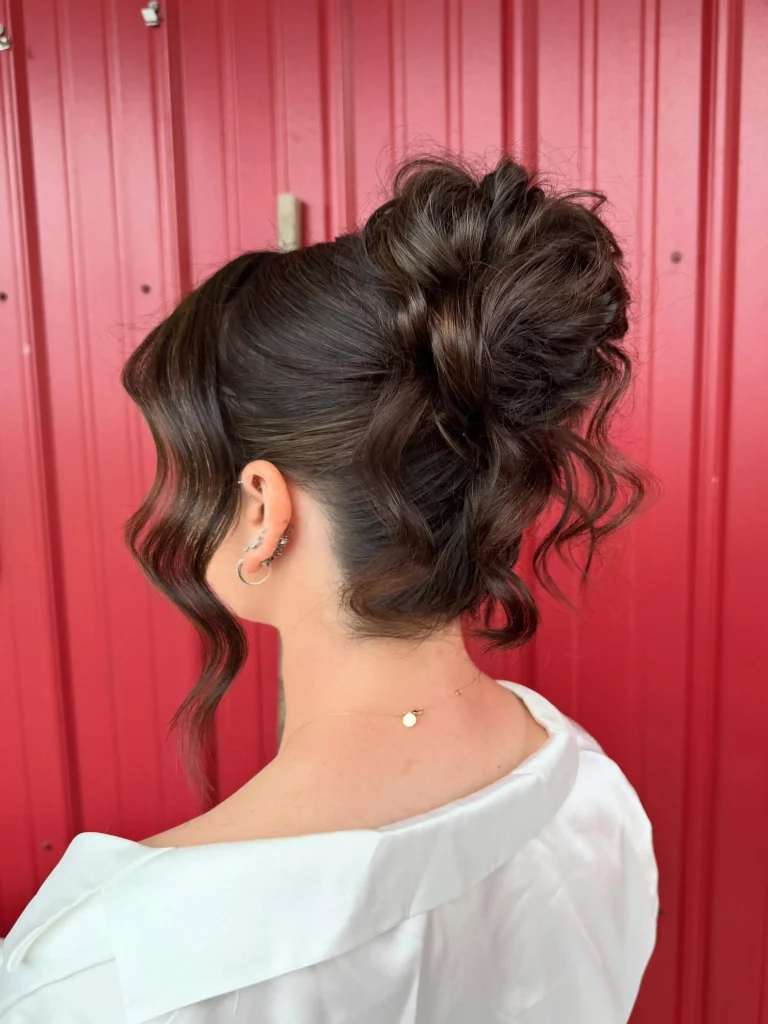 Tousled High Bun