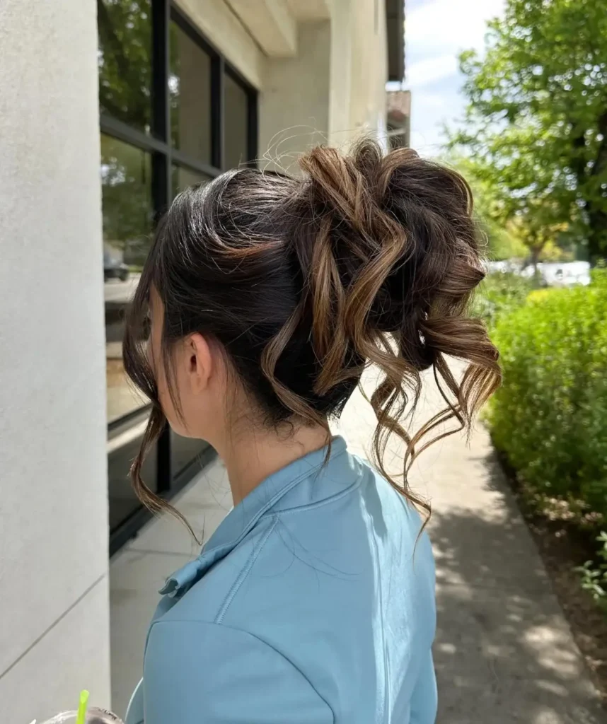 Tousled High Pony-Updo