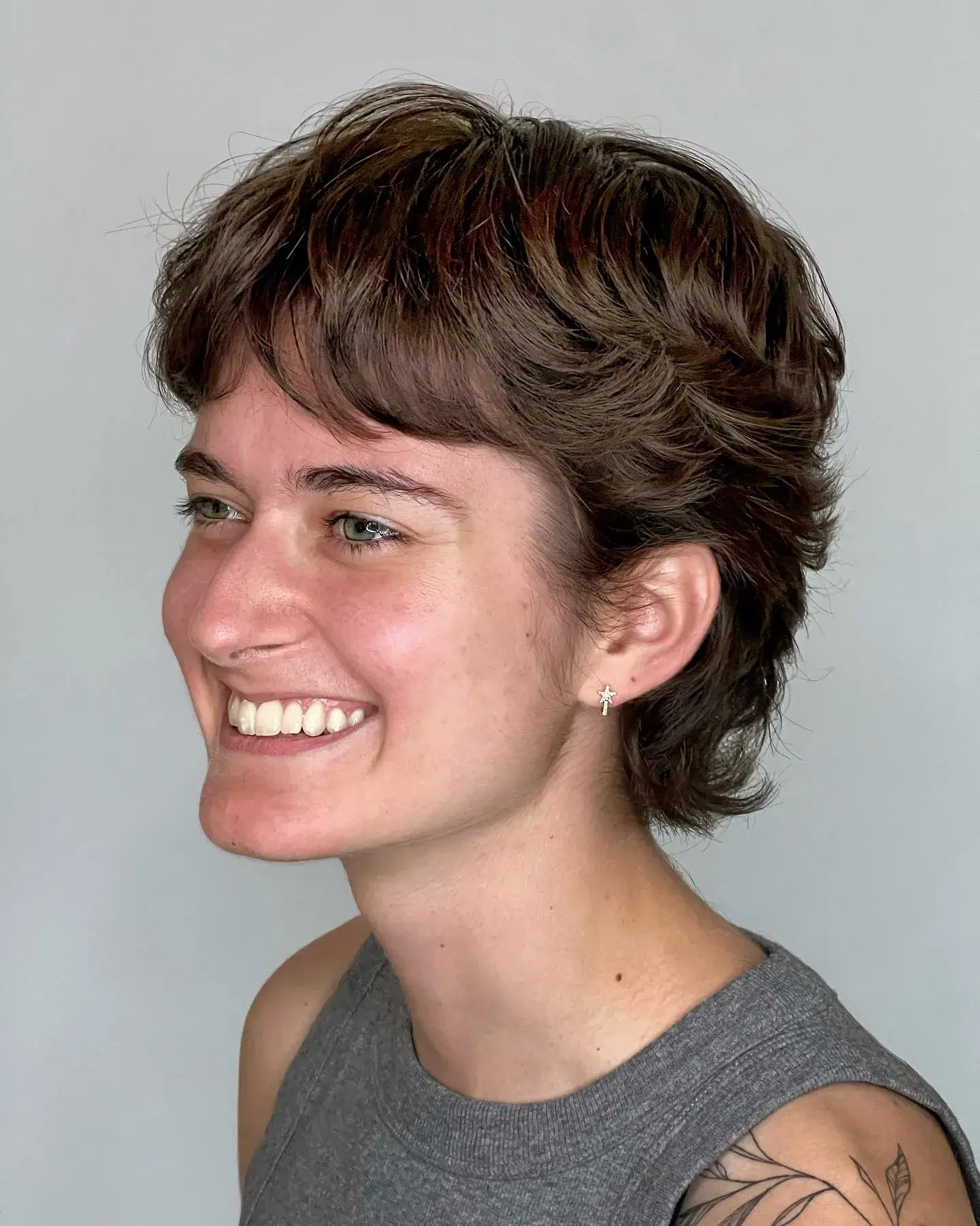 Tousled Pixie Wolf Cut