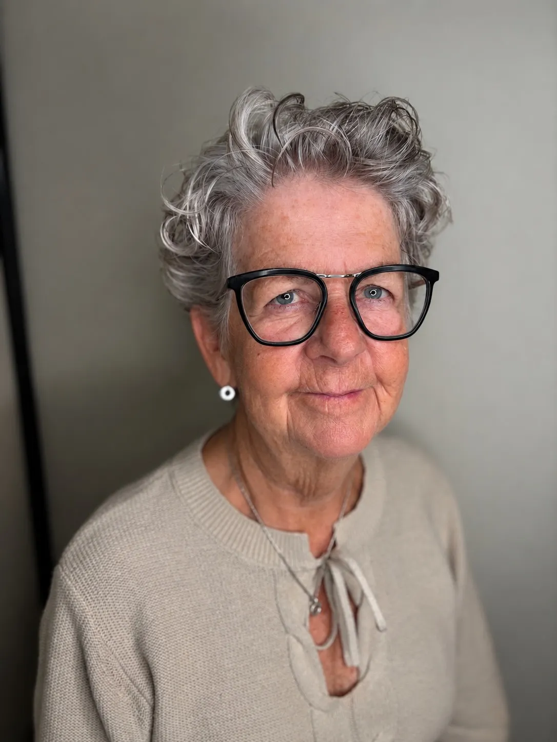 Tousled Silver Volume Pixie