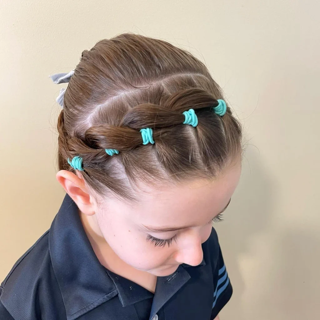 Turquoise Loop Braids
