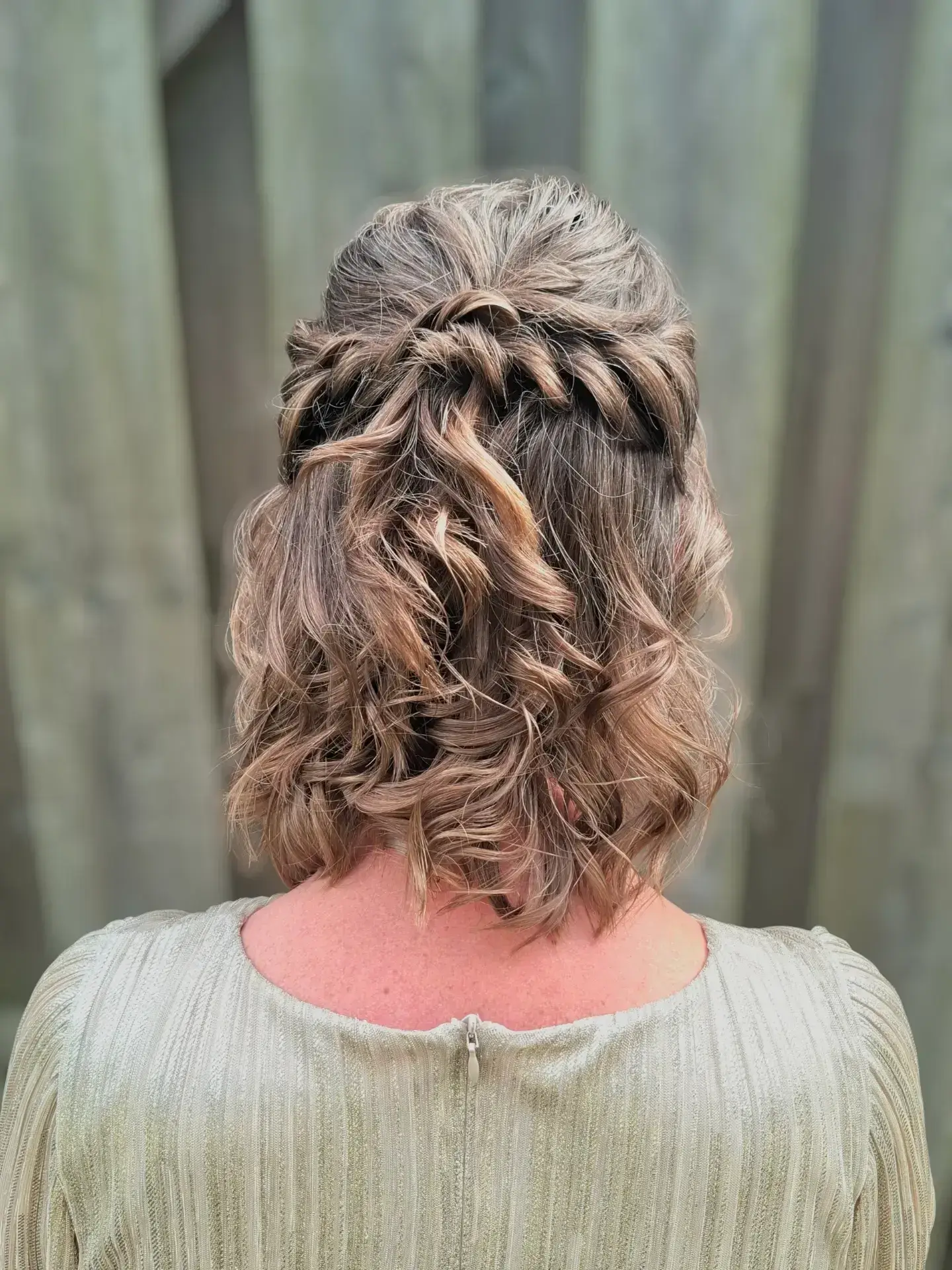 Twisted Half Up Curls