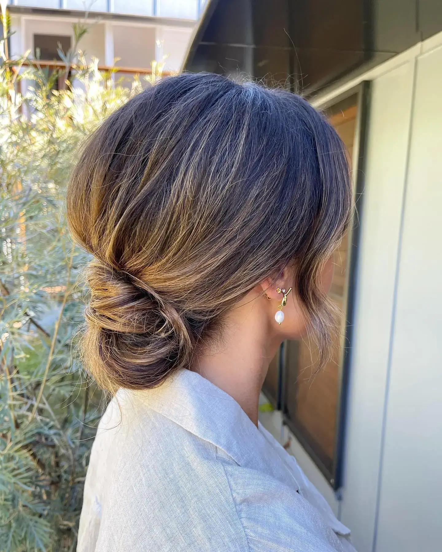 Twisted Low Chignon Bun