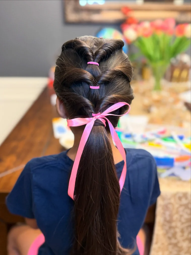 Twisted Ribbon Ponytail