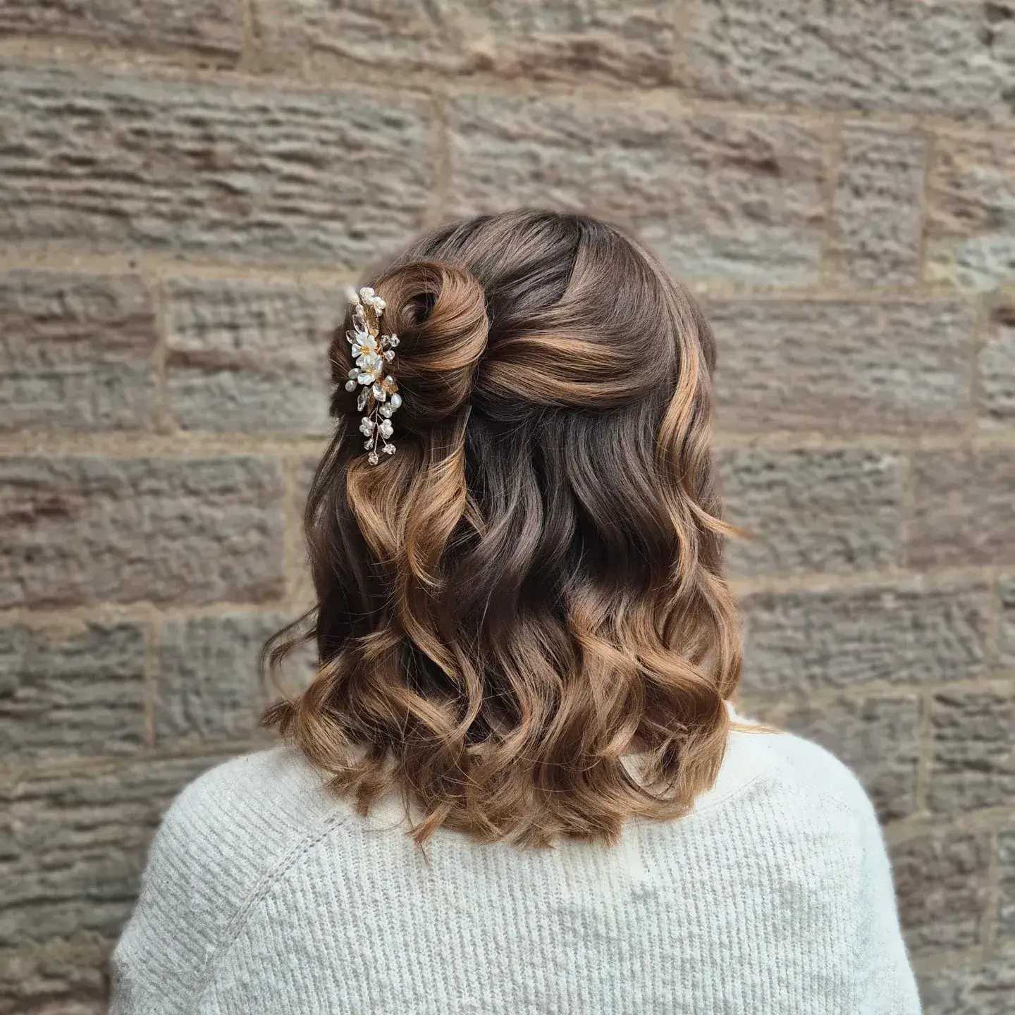 Twisted Rose Bridal Bob