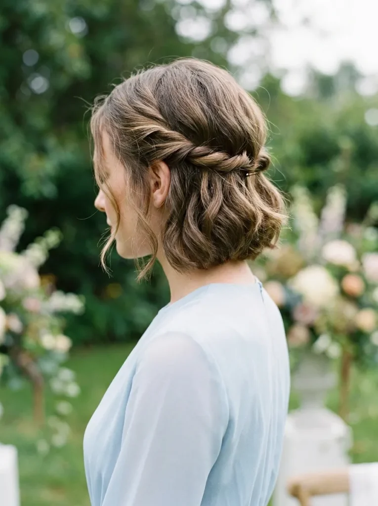 Twisted Side Crown Bob Updo