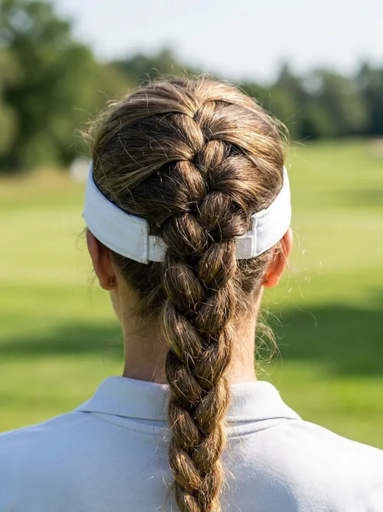 Visor Friendly High Plait