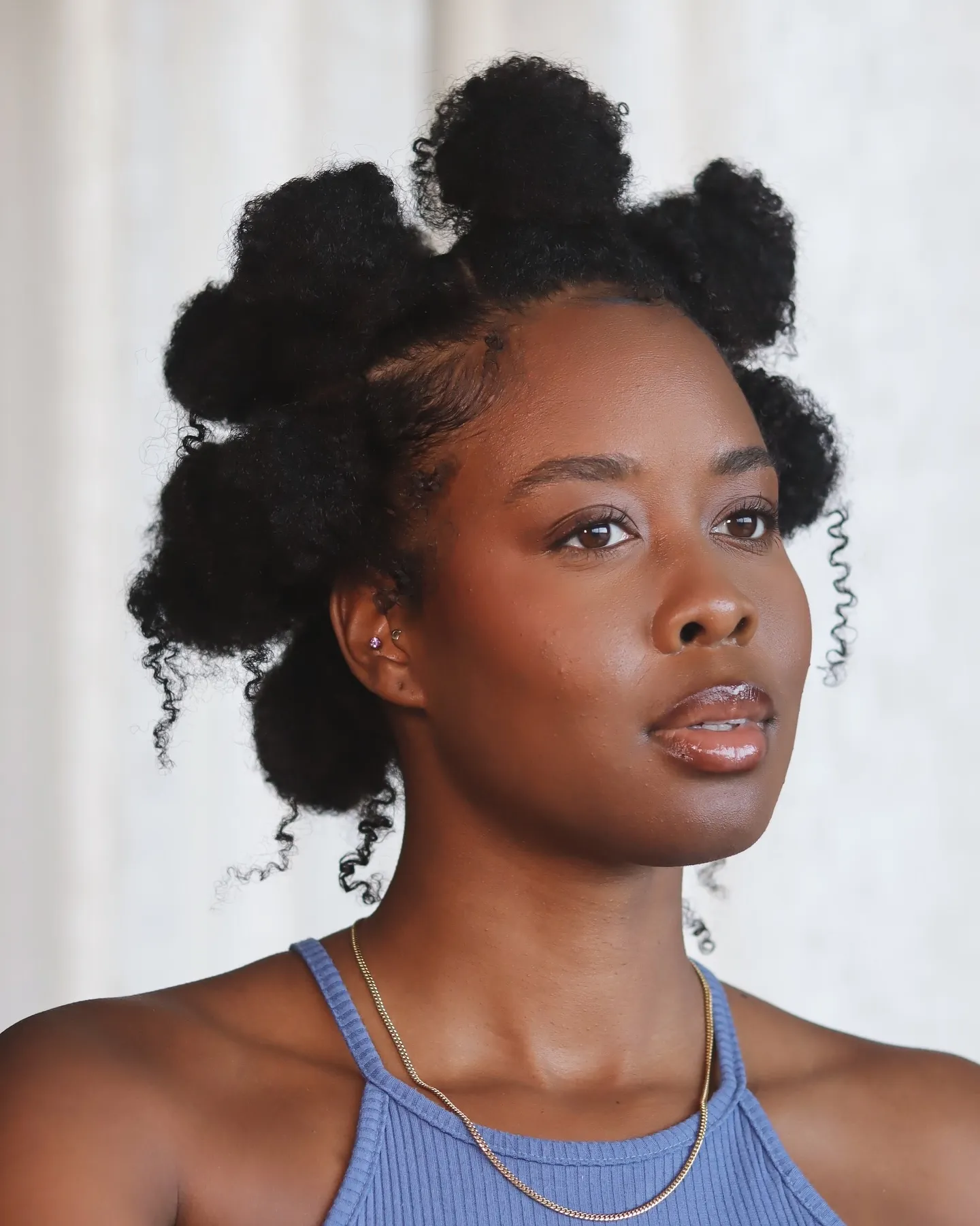 Voluminous Afro Puff Knots