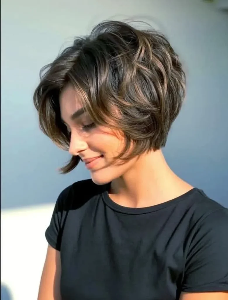 Voluminous Choppy Bob Crop