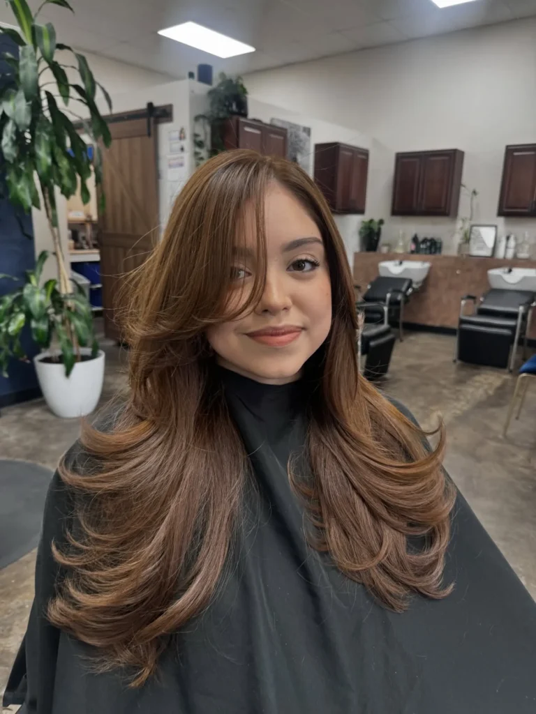 Voluminous Face Framing Layers