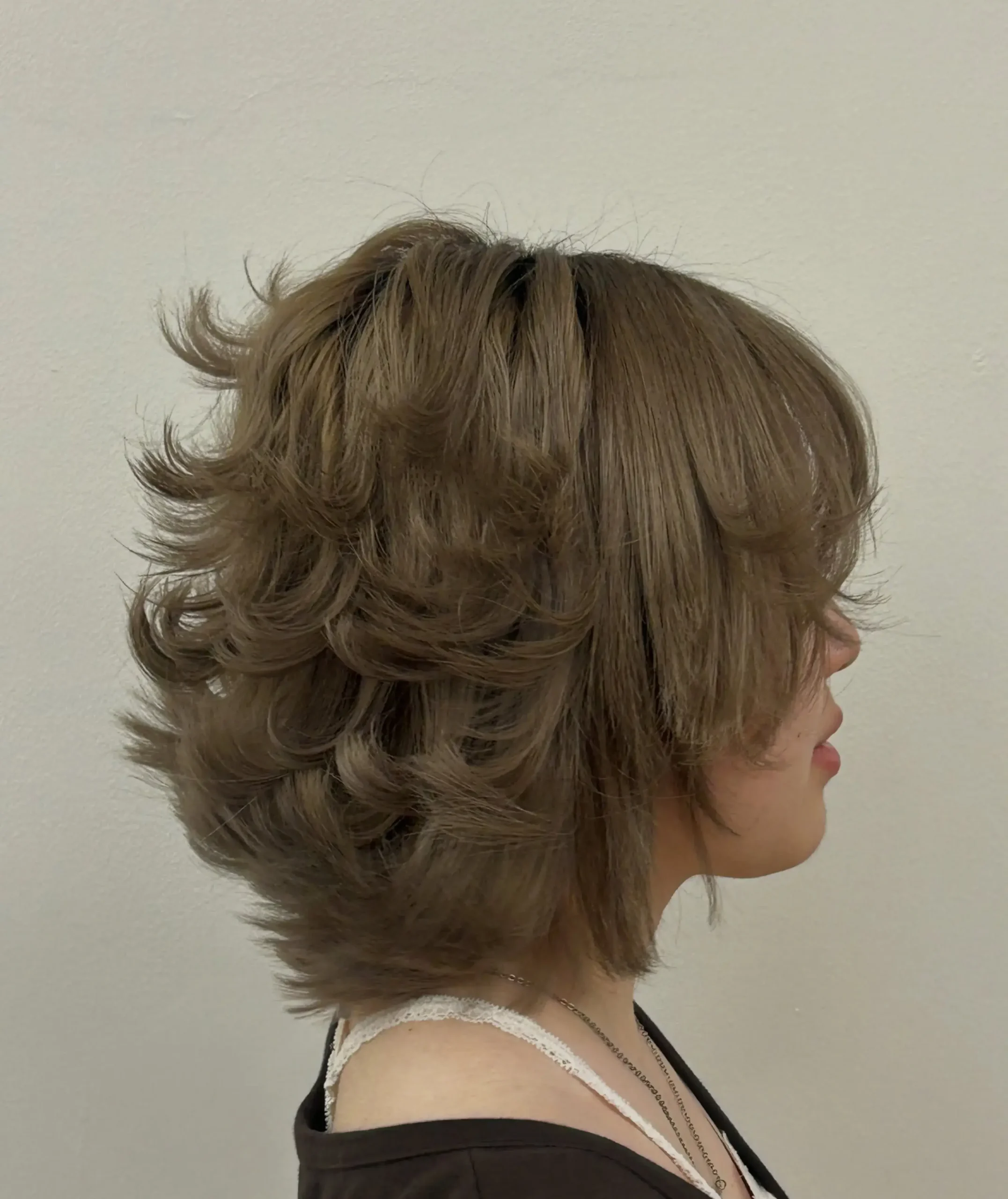 Voluminous Feathered Shag Bob
