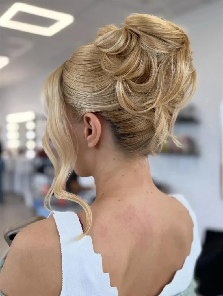 Voluminous Sculpted High Bun