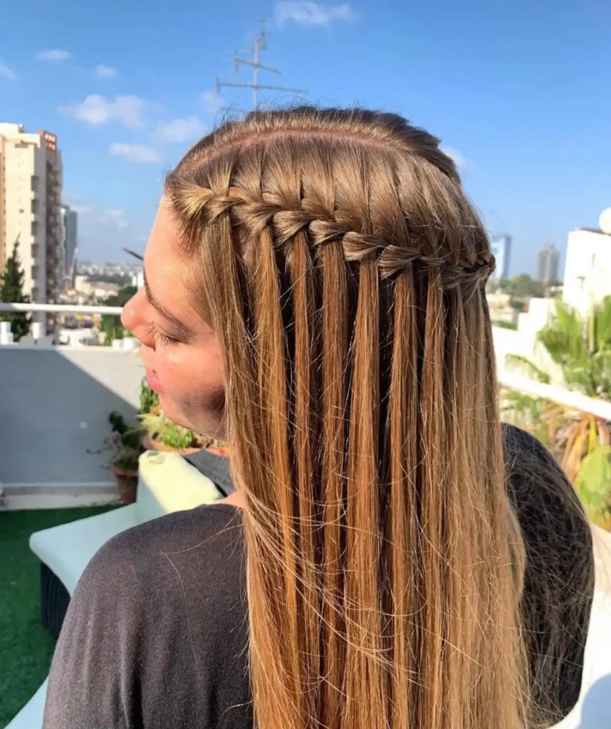 Waterfall Straight Braid