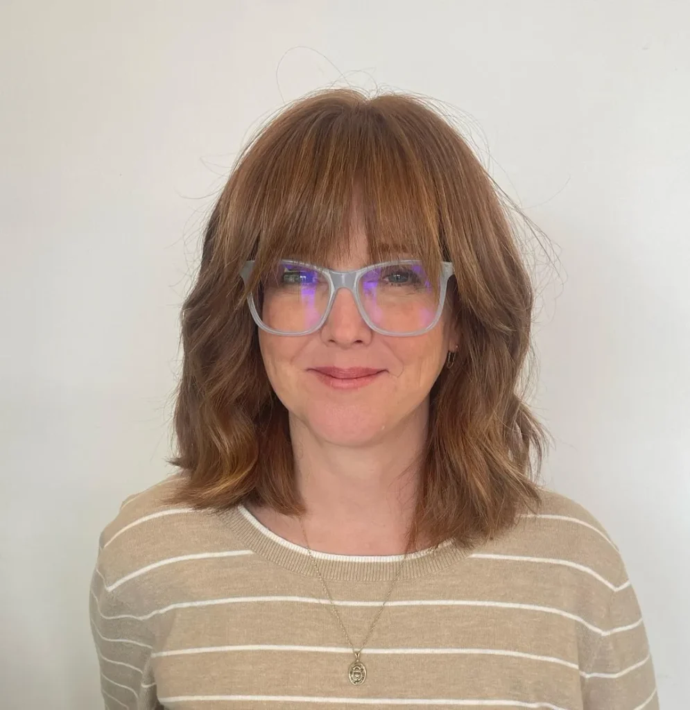 Wavy Shag Bangs Layers