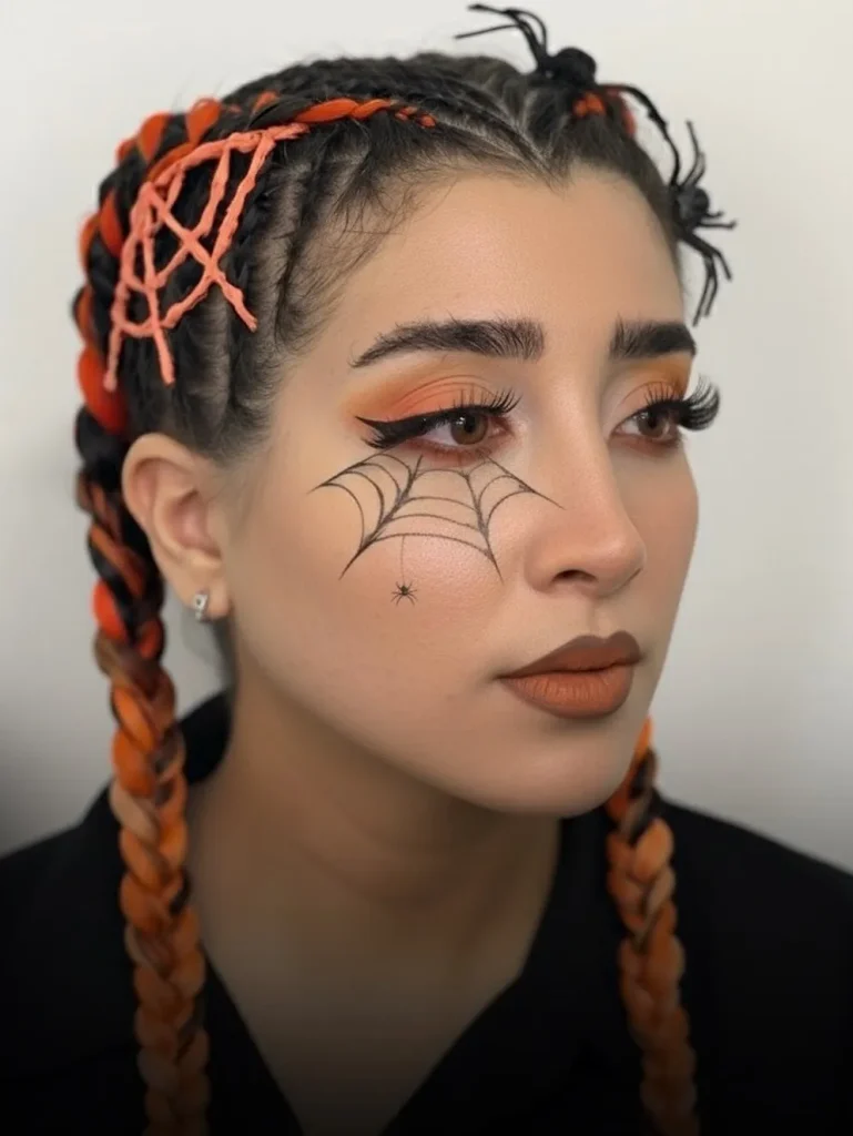 Webbed Orange Braids
