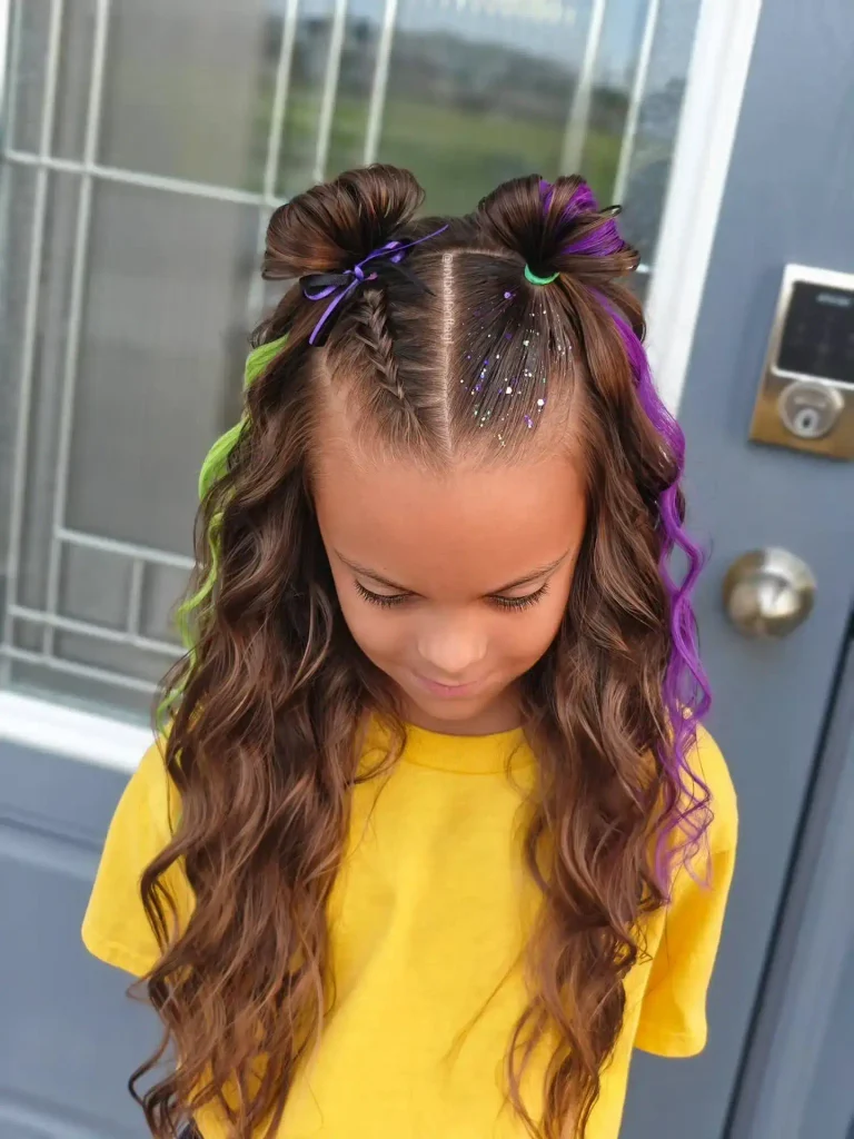 Witchy Glitter Pigtails