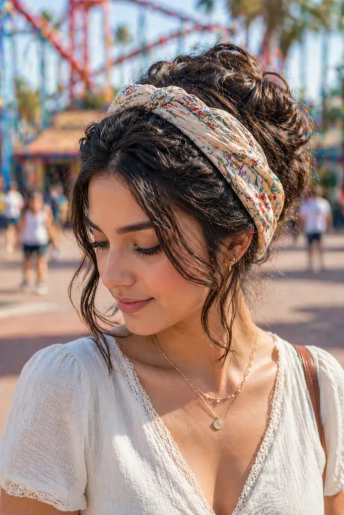 Wrapped Bandana Updo