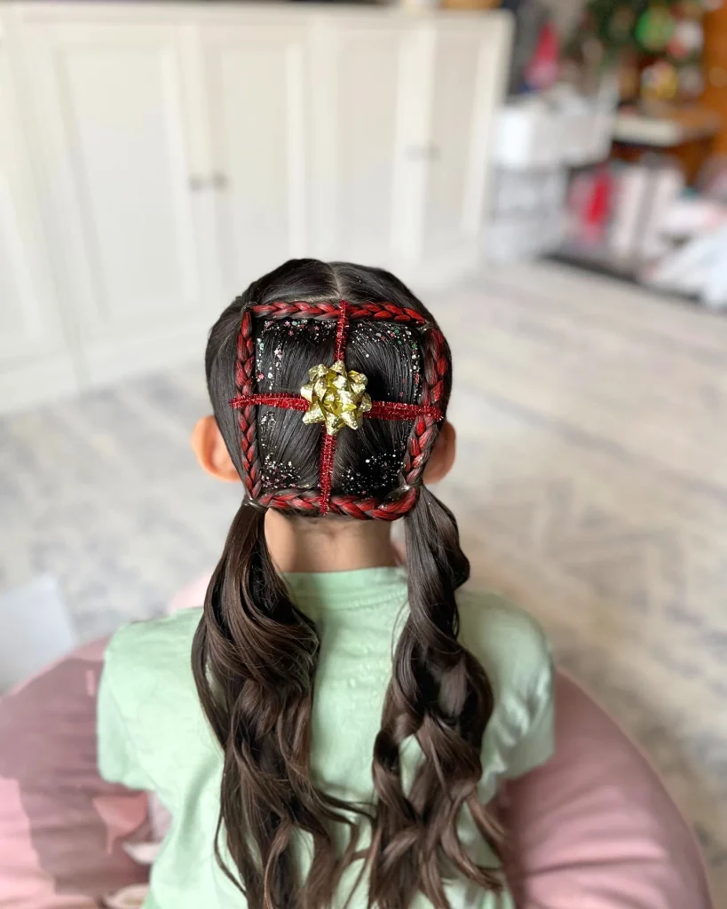Wrapped Gift Box Braids