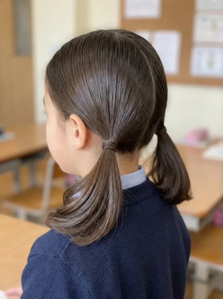  Wrapped Low Pigtails