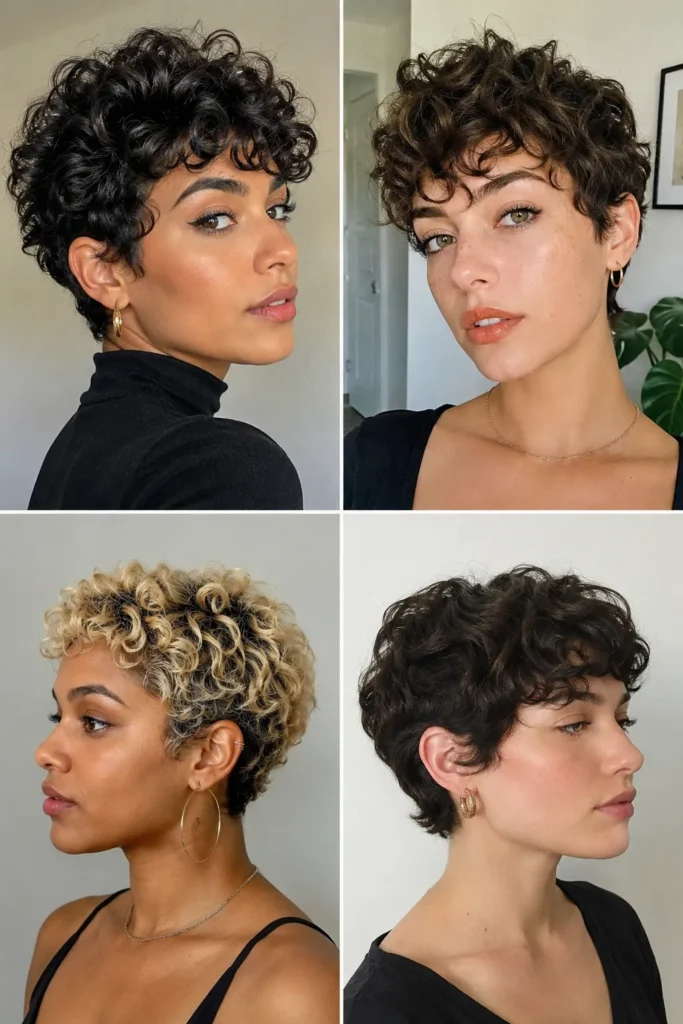 curly pixie haircut